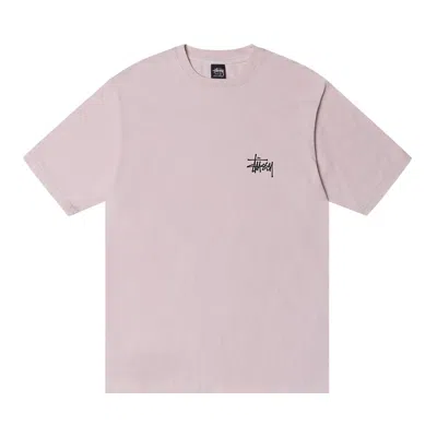 Pre-owned Stussy Basic Pigment Dyed Tee 'blush' In Pink