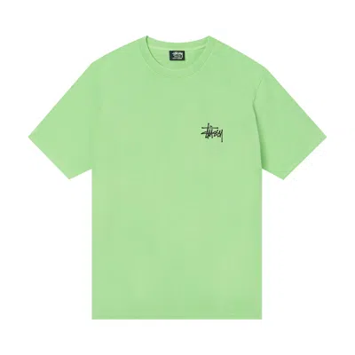Pre-owned Stussy Basic Pigment Dyed Tee 'green'