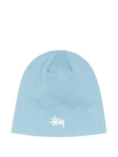 Stussy Basic Skullcap Beanie In Blue