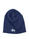 Stussy Basic Skullcap Beanie Hat In Blue