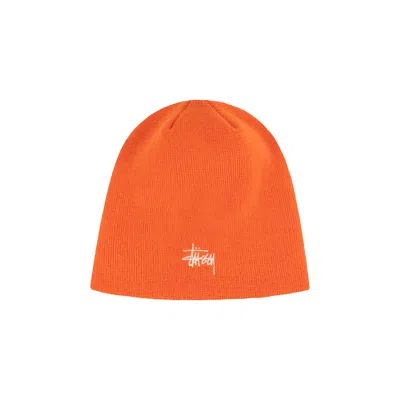 Pre-owned Stussy Basic Skullcap Beanie 'orange'