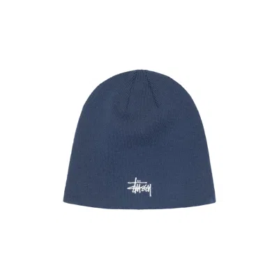 Pre-owned Stussy Basic Skullcap 'deep Blue' | Men's Size Onesize