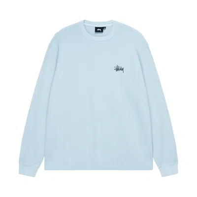 Pre-owned Stussy Basic Stock Long-sleeve Thermal 'light Blue'