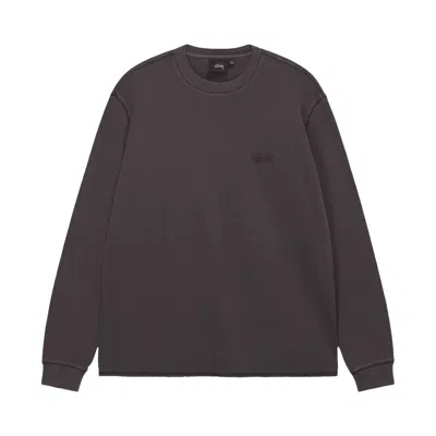 Pre-owned Stussy Basic Stock Long-sleeve Thermal 'washed Black'