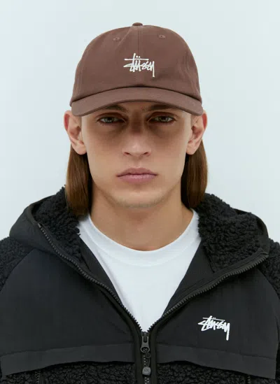 Stussy Basic Stock Low Pro Baseball Cap In Brown