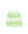 Stussy Cuff Basic Striped Beanie Hat In Green