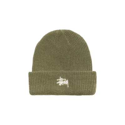 Pre-owned Stussy Basic Stüssy Cuff Beanie 'dark Olive' | Green | Men's Size Onesize