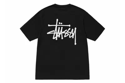 Pre-owned Stussy Basic  Pigment Dyed T-shirt Black