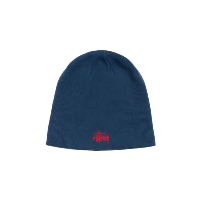 Pre-owned Stussy Basic Stüssy Skullcap 'ocean' | Blue | Men's Size Onesize