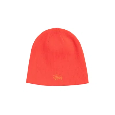 Pre-owned Stussy Basic Stüssy Skullcap 'sport Red' | Men's Size Onesize