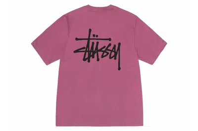 Pre-owned Stussy Basic  T-shirt Berry