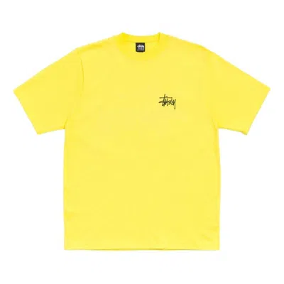 Stussy Basic  T-shirt 'lemon'