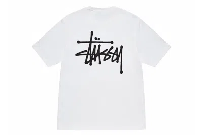 Pre-owned Stussy Basic T-shirt White