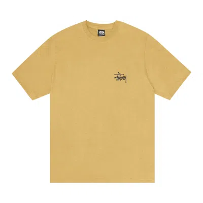 Pre-owned Stussy Basic Tee 'curry' | Yellow | Men's Size L
