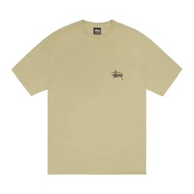 Pre-owned Stussy Basic Tee Pigment Dyed 'elm' | Green | Men's Size L