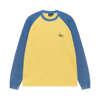 Pre-owned Stussy Basic Thermal 2 Tone 'yellow' | Men's Size Xl