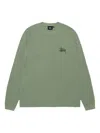 Stussy Basic Thermal Sweatshirt In Green