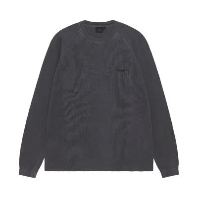 Pre-owned Stussy Basic Thermal 'washed Black' | Men's Size Xl