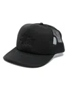 Stussy Basic Trucker Baseball Cap In Black