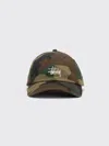 Stussy Basic Washed Low Pro Cap In Green