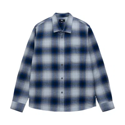 Pre-owned Stussy Bay Plaid Shirt 'navy' In Multi-color
