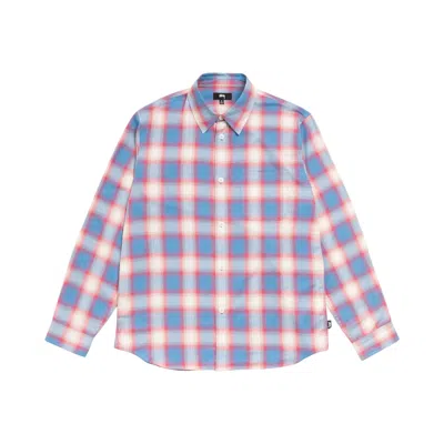 Pre-owned Stussy Beach Ombre Plaid Shirt 'blue' | Men's Size M