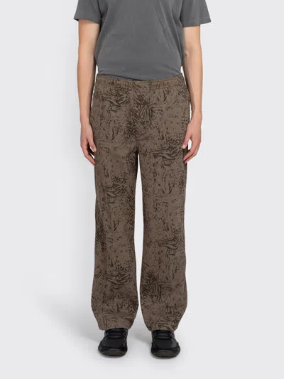 Stussy Beach Pant Cotton Twill In Brown