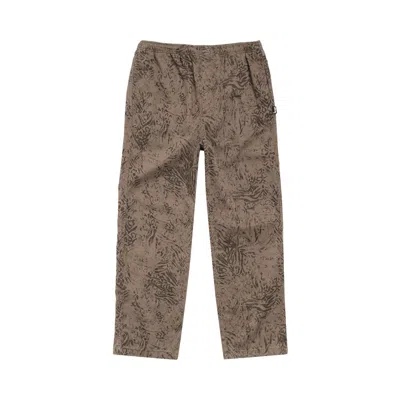 Pre-owned Stussy Beach Pant Cotton Twill 'fossil' | White | Men's Size L