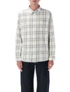 Stussy Beach Plaid Shirt In Gray