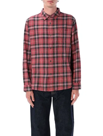 Stussy Stüssy Beach Plaid Shirt In Brown