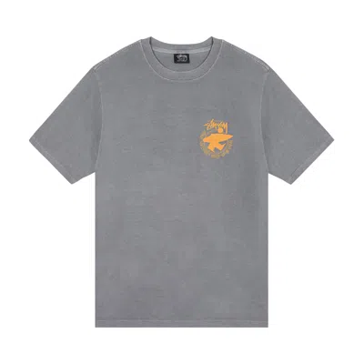 Pre-owned Stussy Beach Roots Pigment Dyed Tee 'grey'
