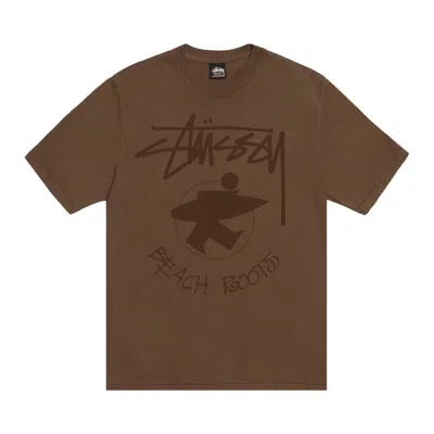 Pre-owned Stussy Beach Roots Tee 'brown'