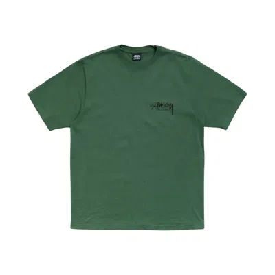 Pre-owned Stussy Beach Roots Tee Pigment Dyed 'pine' | Green | Men's Size Xxl