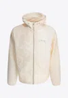 Stussy Beach Shell Wave Windbreaker Jacket In Neutral