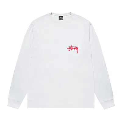 Pre-owned Stussy Beat Crazy Long-sleeve Tee 'white'