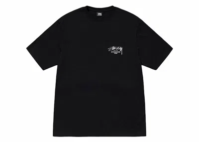 Pre-owned Stussy Beat Sounds Pigment Dyed Tee Shirt In Black
