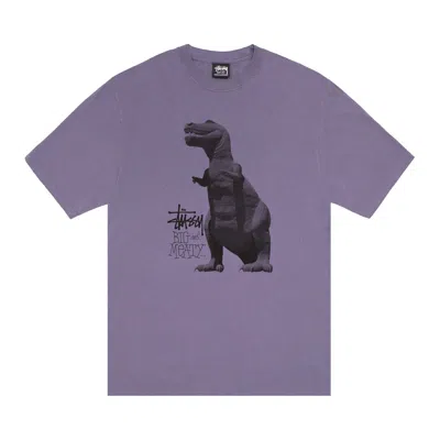 Pre-owned Stussy Big & Meaty Tee Pigment Dyed 'grape' | Purple | Men's Size L