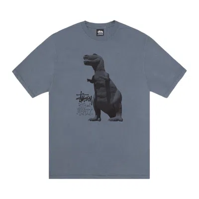 Pre-owned Stussy Big & Meaty Tee Pigment Dyed 'navy' | Blue | Men's Size S