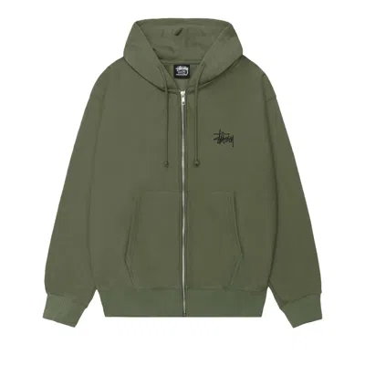 Pre-owned Stussy Big & Meaty Zip Hoodie 'olive' | Green | Men's Size Xl