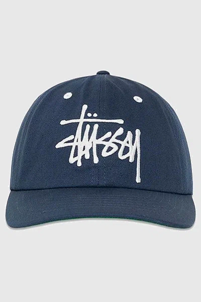 Stussy Big Basic Trucker Cap In Navy, Men's At Urban Outfitters