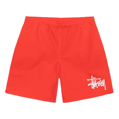 Pre-owned Stussy Big Basic Water Short 'bright Red' | Men's Size Xl