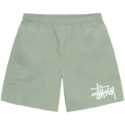 Pre-owned Stussy Big Basic Water Short 'sage' | Green | Men's Size L