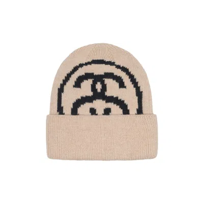 Pre-owned Stussy Big Link Cuff Beanie 'natural' | Cream | Men's Size Onesize