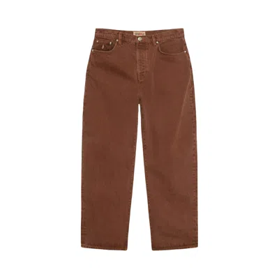 Pre-owned Stussy Big Ol Denim High Waisted Jean 'clay' | Brown | Men's Size 34