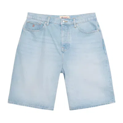 Pre-owned Stussy Big Ol' Denim Short 'light Wash' In Blue