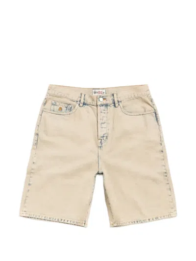 Stussy Big Ol' Denim Shorts In Neutral
