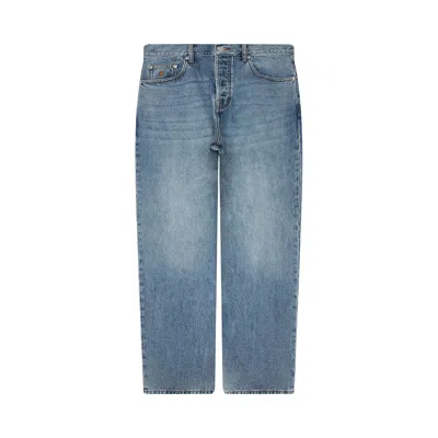 Pre-owned Stussy Big Ol' Jean Denim 'indigo Stone Wash' | Blue | Men's Size 36