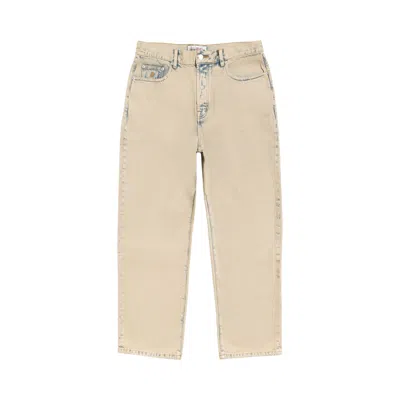 Pre-owned Stussy Big Ol' Jean Denim 'resin Wash Khaki' | Brown | Men's Size 32