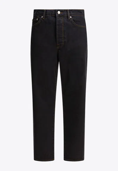 Stussy Big Ol' Slim Jeans In Black