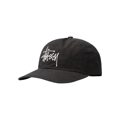 Pre-owned Stussy Bio Washed Big Logo Low Pro 'black' | Men's Size Onesize
